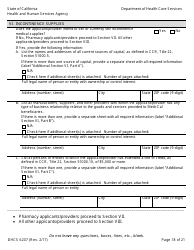 Form DHCS6207 Medi-Cal Disclosure Statement - California, Page 23