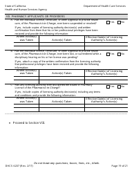Form DHCS6207 Medi-Cal Disclosure Statement - California, Page 24