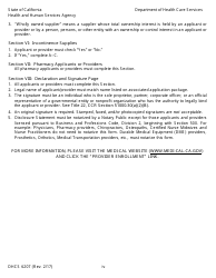 Form DHCS6207 Medi-Cal Disclosure Statement - California, Page 5