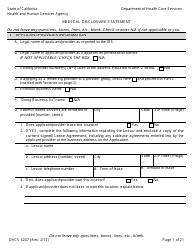 Form DHCS6207 Medi-Cal Disclosure Statement - California, Page 6