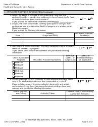 Form DHCS6207 Medi-Cal Disclosure Statement - California, Page 8
