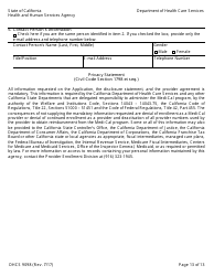 Form DHCS9098 Medi-Cal Provider Agreement (Institutional Provider) - California, Page 13