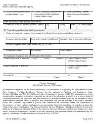 Form DHCS9096 Medi-Cal Change of Location Form for Individual Physician or Individual Dentist Practices Relocating Within the Same County - California, Page 7