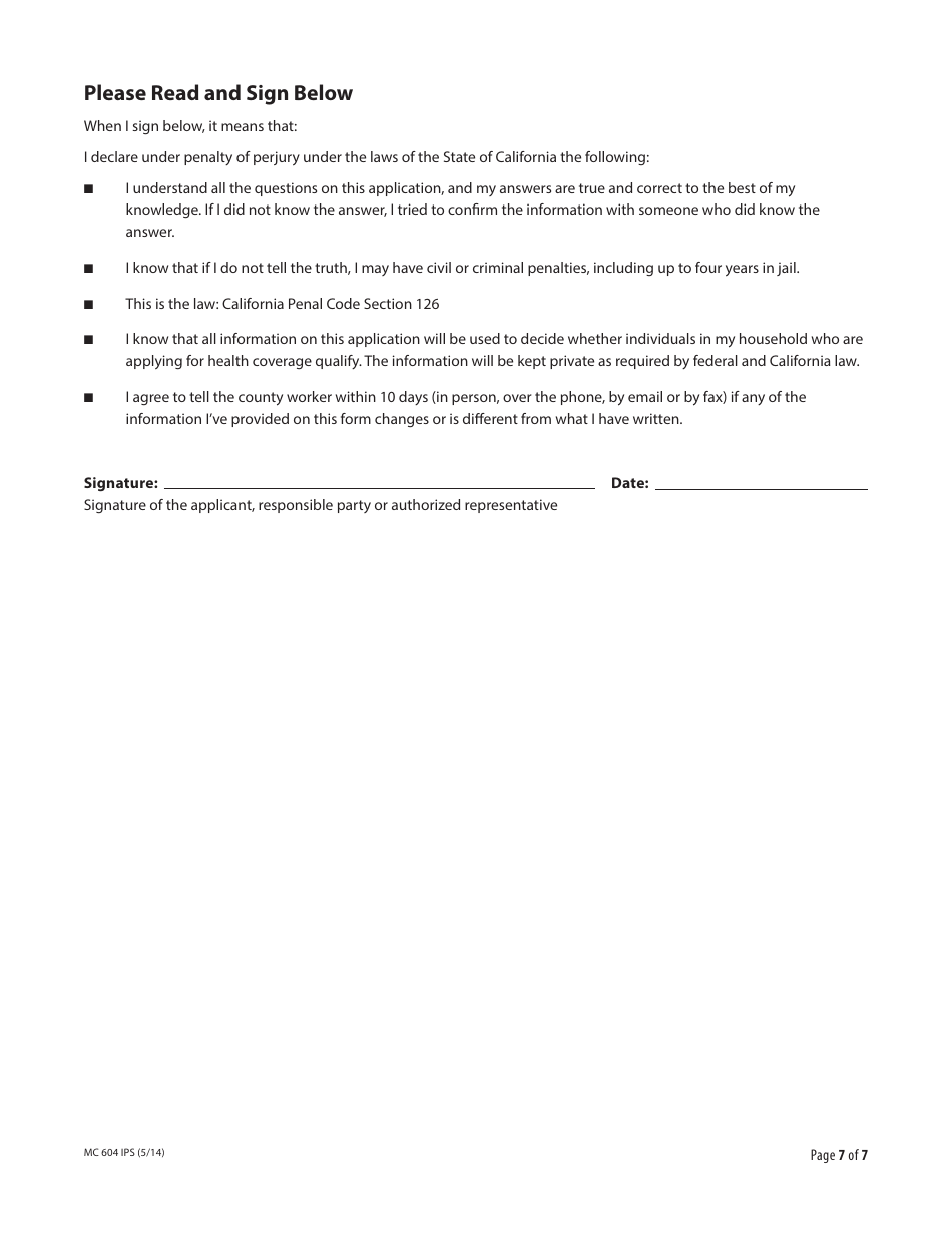 Form MC604 IPS Additional Income and Property Information Needed for Medi-Cal - California, Page 7