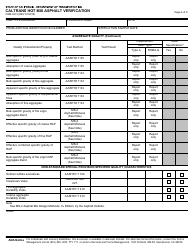 Form CEM-3513 Caltrans Hot Mix Asphalt Verification - California, Page 4