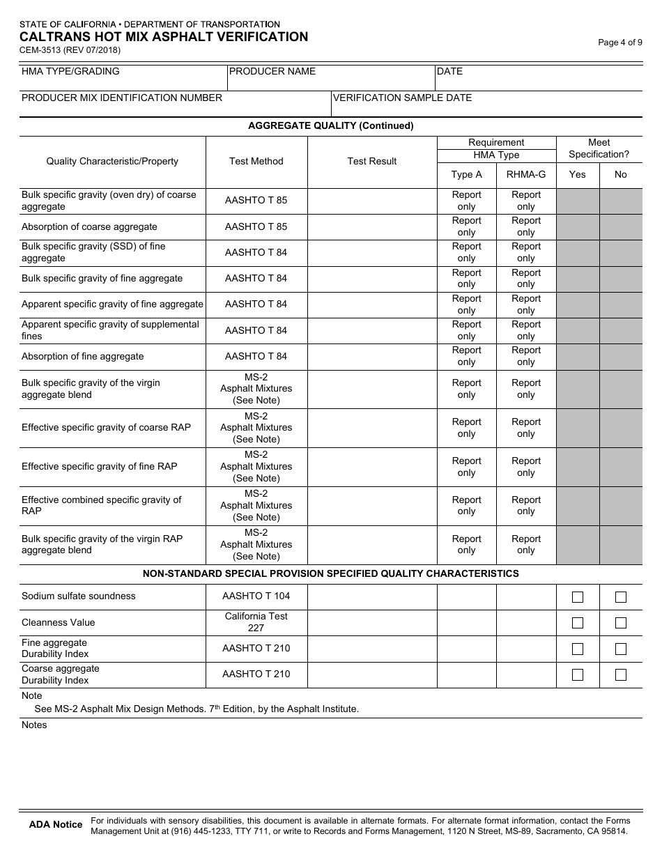 Form CEM-3513 - Fill Out, Sign Online and Download Fillable PDF ...