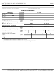 Form CEM-3513 Caltrans Hot Mix Asphalt Verification - California, Page 9