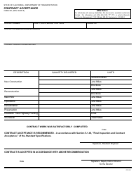 Form CEM-6301 Contract Acceptance - California