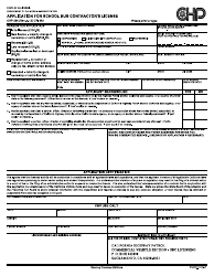 Form CHP296 Application for School Bus Contractor's License - California