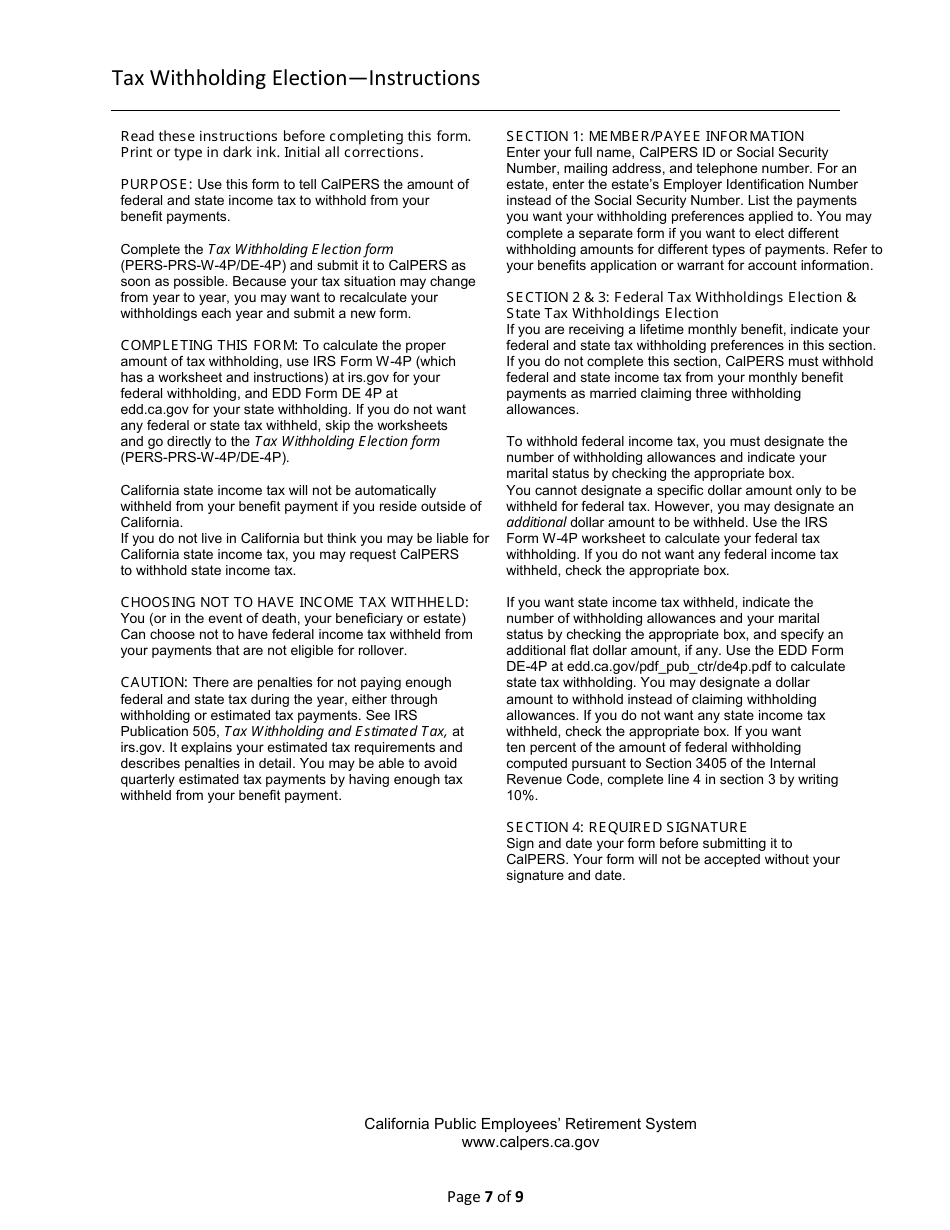 Judges Retirement System II Application / Defined Benefit - California, Page 7