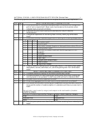 School Food Authority on-Site Review Checklist - Kentucky, Page 5