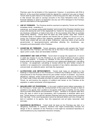 Month-To-Month Rental Agreement Template - New Hampshire, Page 2