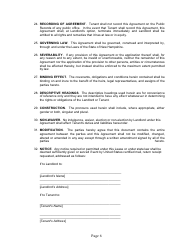 Month-To-Month Rental Agreement Template - New Hampshire, Page 6