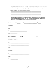 Month-To-Month Rental Agreement Template - New Hampshire, Page 7