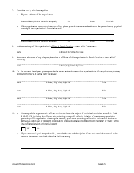 Annual Raffle Registration Form - South Carolina, Page 3