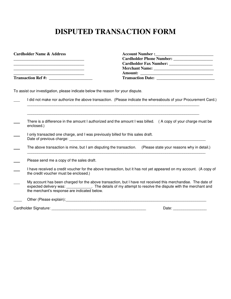 Colorado Disputed Transaction Form Download Printable Pdf Templateroller 0030