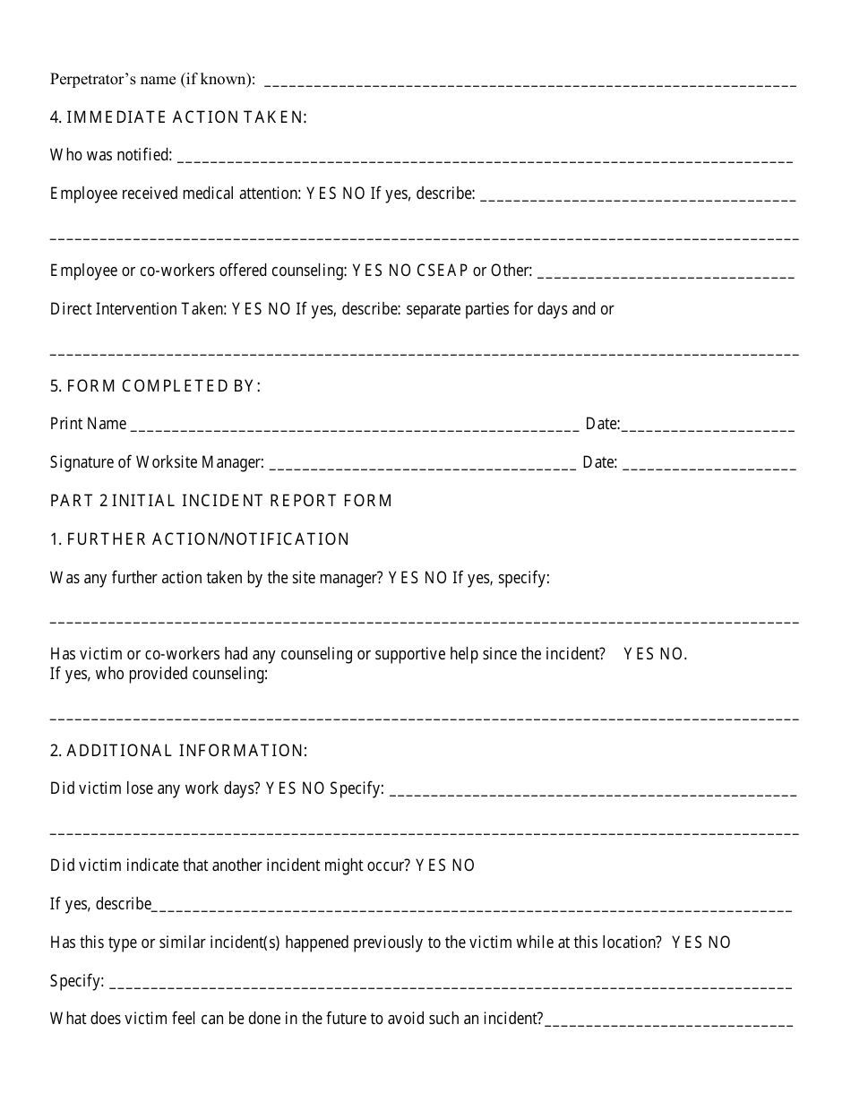 Violence in the Workplace Check List - Colorado, Page 19