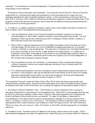 Violence in the Workplace Check List - Colorado, Page 3