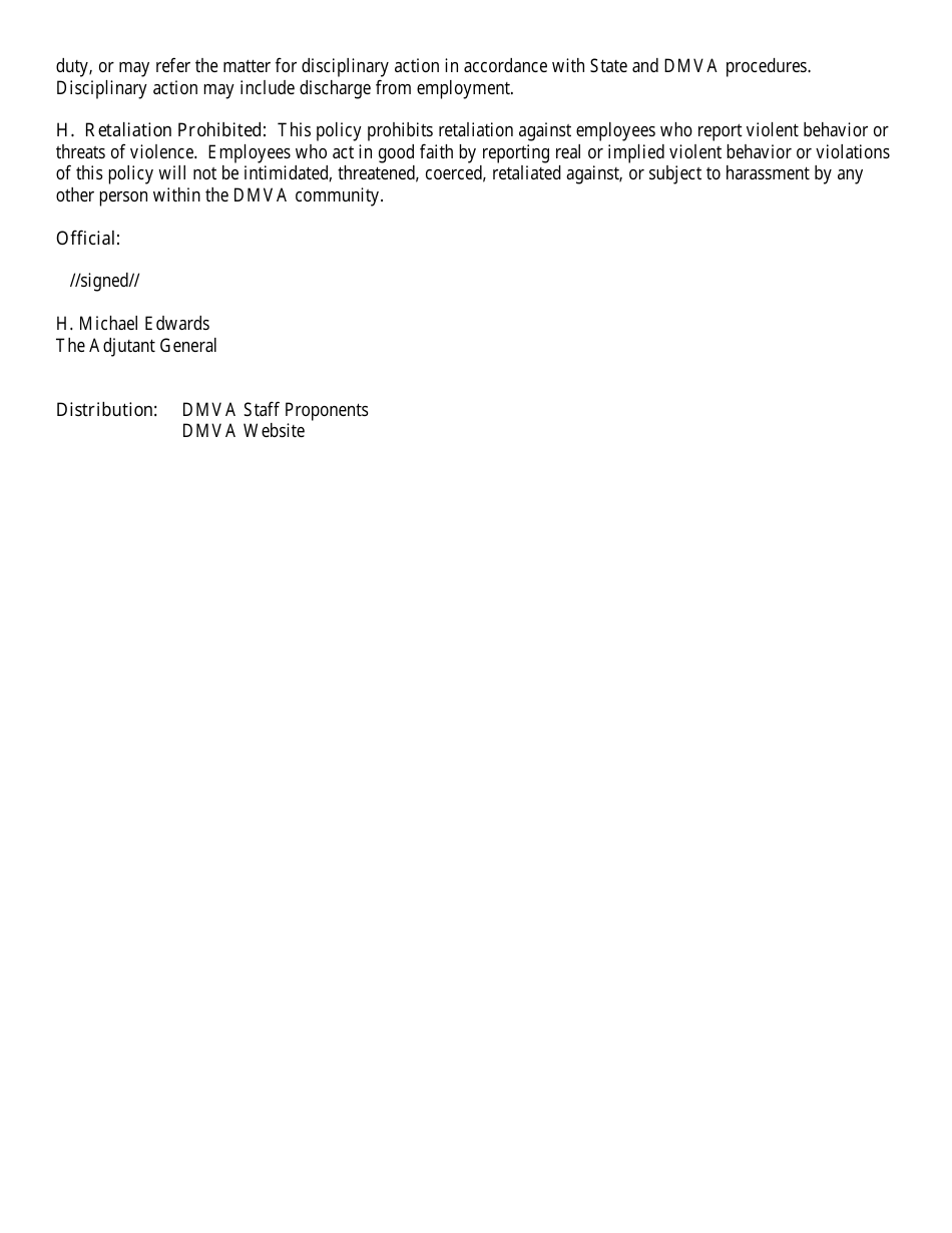 Violence in the Workplace Check List - Colorado, Page 4