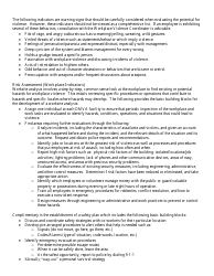 Violence in the Workplace Check List - Colorado, Page 8