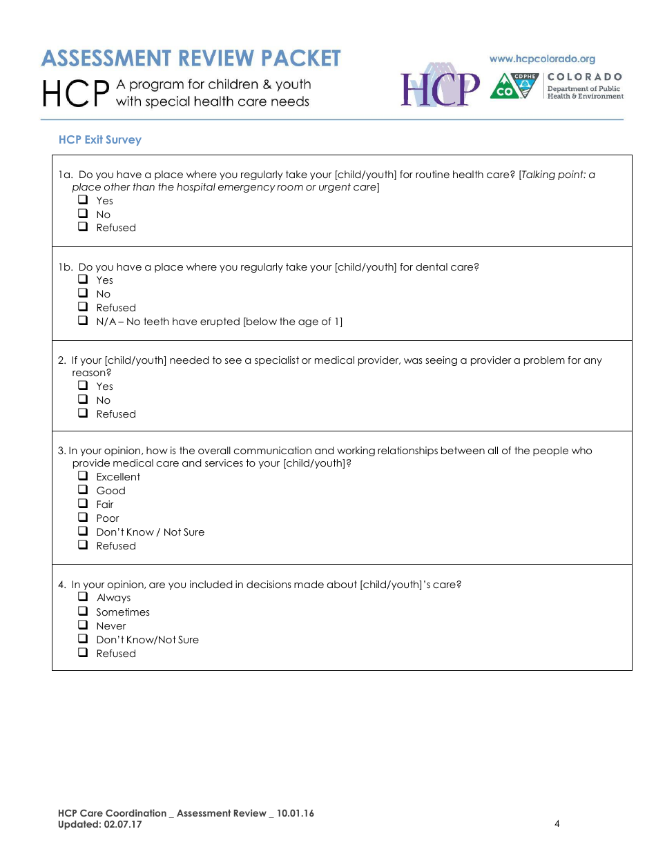 Assessment Review Packet - Colorado, Page 4