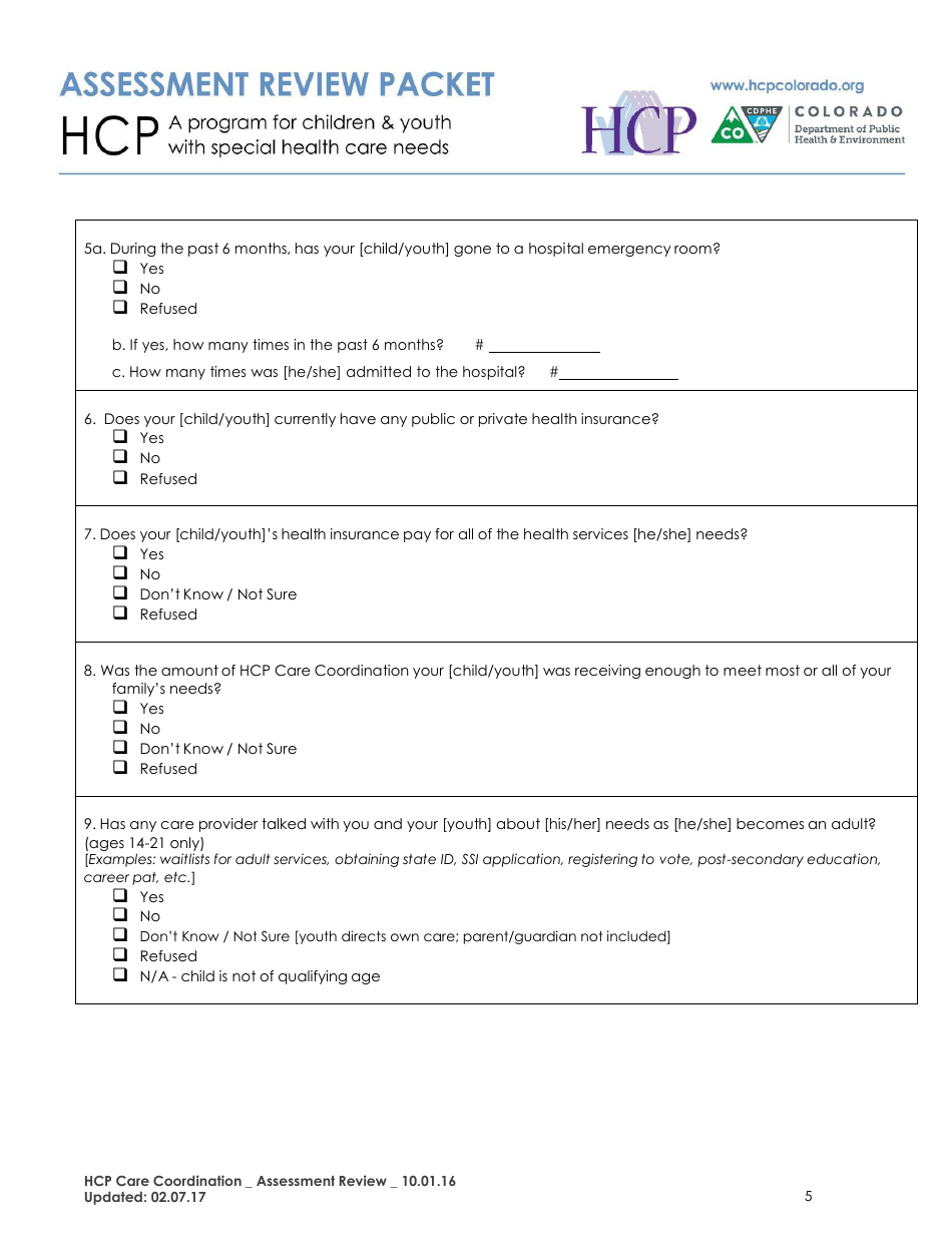 Assessment Review Packet - Colorado, Page 5