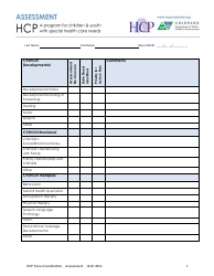 Hcp Assessment Form - Colorado, Page 2