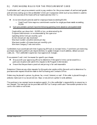 Procurement Card Department Manual - Colorado, Page 8