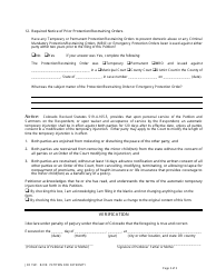 Form JDF1501 Petition for Paternity - Colorado, Page 3
