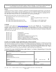 Instructions for Form JDF1406 Motion/Stipulation to Modify/Restrict Parenting Time - Colorado, Page 2