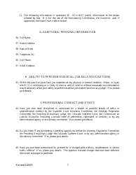 &quot;Application for Colorado State Court Judgeship - Judicial Nominating Commission&quot; - Colorado, Page 7