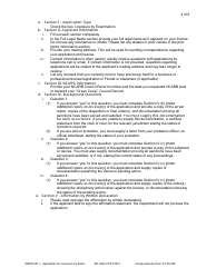 Form DBPR AR1 Application for Licensure by Examination - Architect - Florida, Page 2