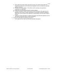 Form DBPR CAM9 Application for Pre-licensure Provider Approval - Florida, Page 3