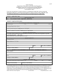 Form DBPR CAM9 Application for Pre-licensure Provider Approval - Florida, Page 4