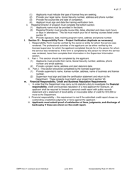 Form DBPR ALU1 &quot;Application for Licensure as an Individual&quot; - Florida, Page 4