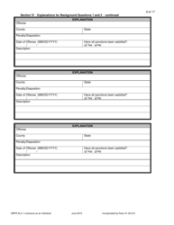 Form DBPR ALU1 &quot;Application for Licensure as an Individual&quot; - Florida, Page 8