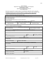 Application for Barbershop Licensure - Florida, Page 3