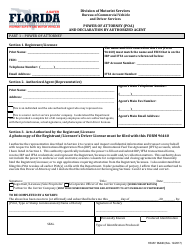 Document preview: Form HSMV96440 Power of Attorney (Poa) and Declaration by Authorized Agent - Florida