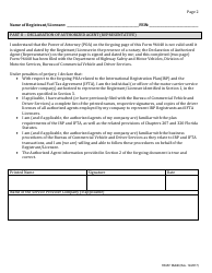 Form HSMV96440 Power of Attorney (Poa) and Declaration by Authorized Agent - Florida, Page 2