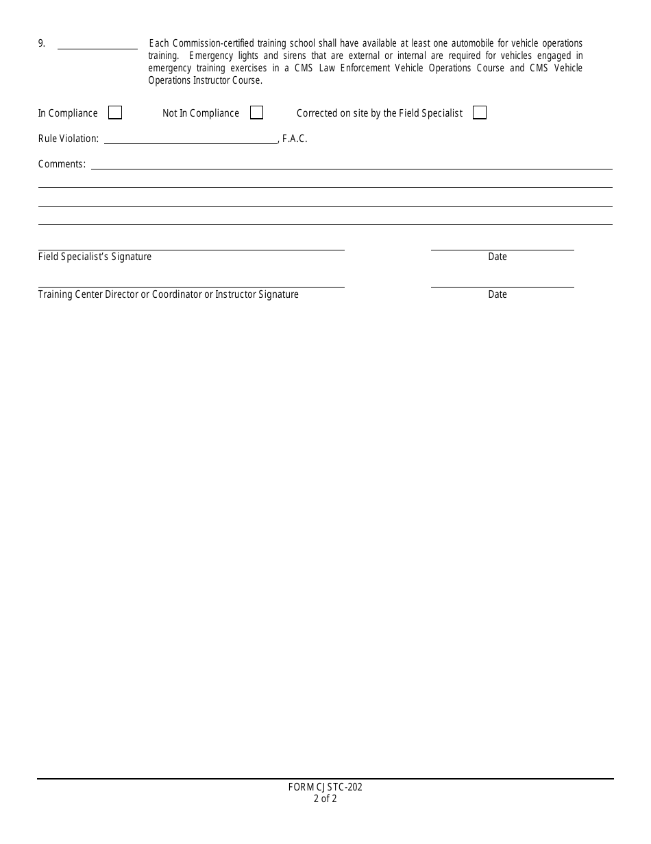 Form CJSTC-202 - Fill Out, Sign Online and Download Printable PDF ...