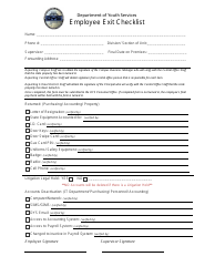 &quot;Employee Exit Checklist Form&quot; - Alabama
