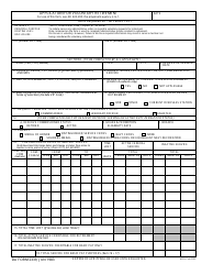 DA Form 2339 Application for Voluntary Retirement