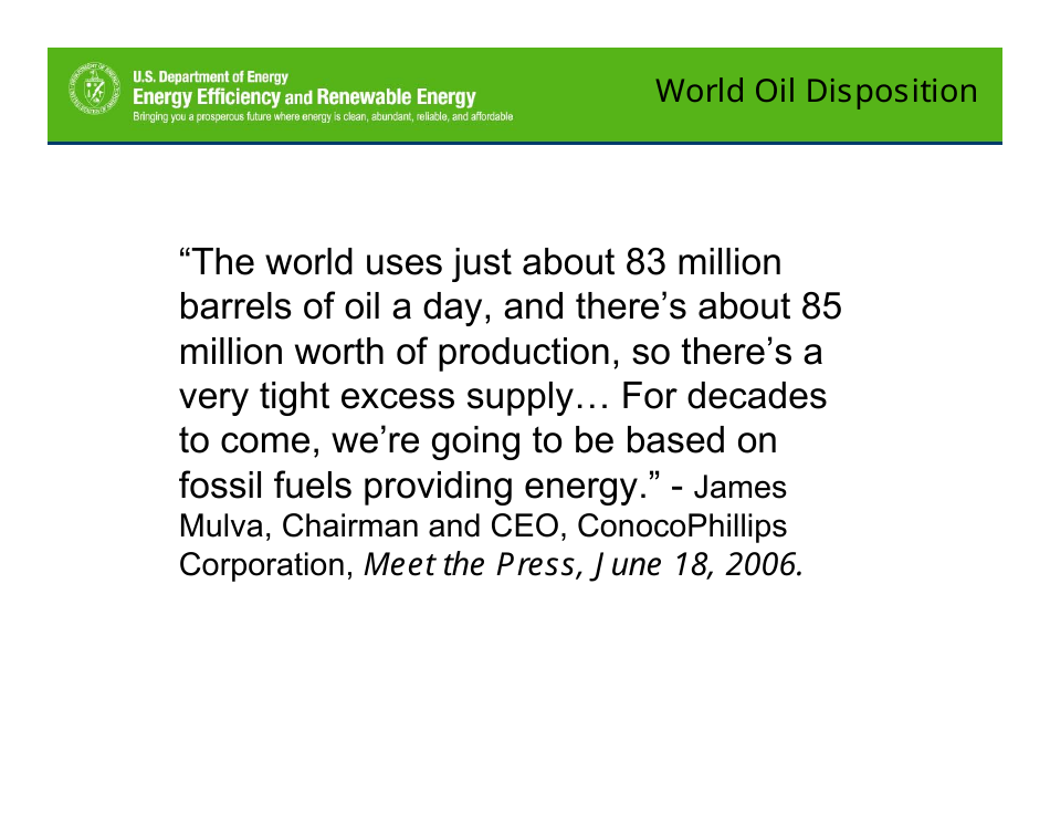 Motivations for Promoting Clean Diesels - Dr. James J. Eberhardt, Page 12