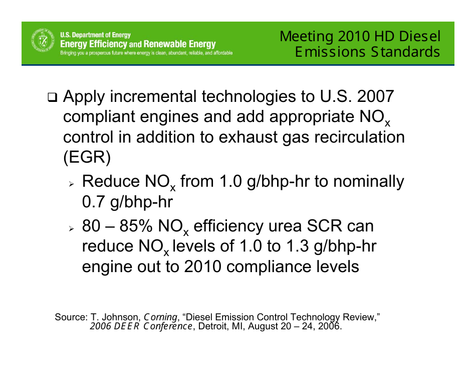 Motivations for Promoting Clean Diesels - Dr. James J. Eberhardt, Page 24