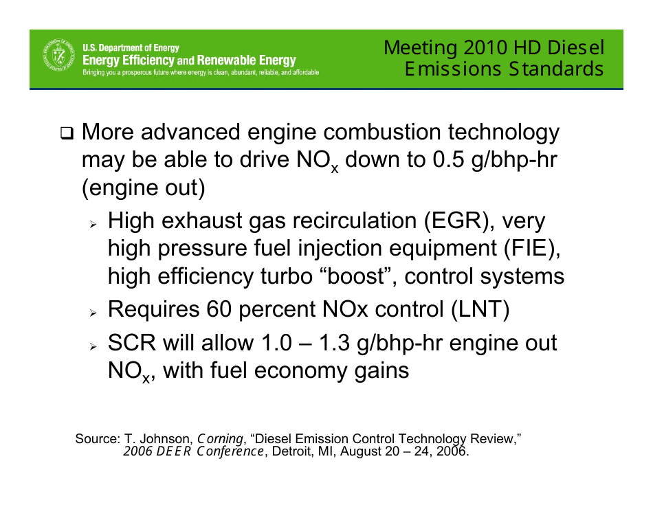 Motivations for Promoting Clean Diesels - Dr. James J. Eberhardt, Page 25