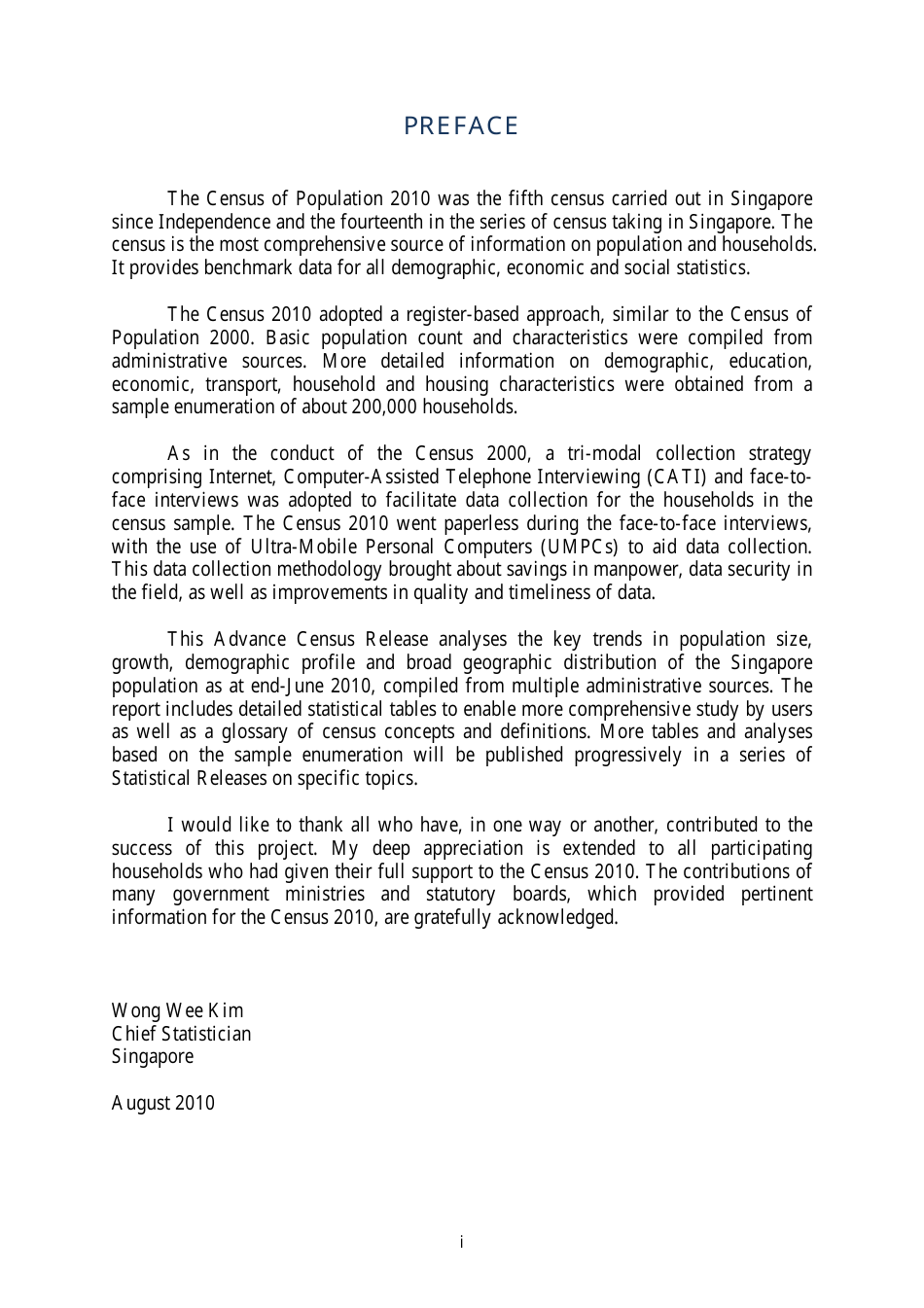 Census of Population 2010 - Advance Census Release - Singapore, Page 3