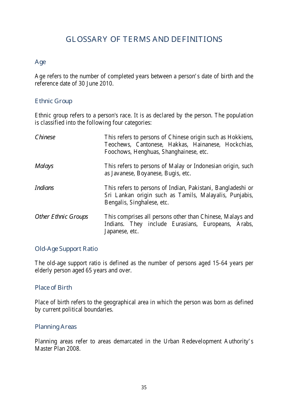 Census of Population 2010 - Advance Census Release - Singapore, Page 45