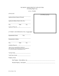 Document preview: Form BTA-PR Payment Under Protest Application - Kansas