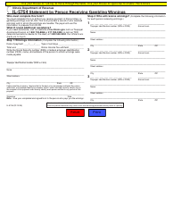 Form IL-5754 &quot;Statement by Person Receiving Gambling Winnings&quot; - Illinois