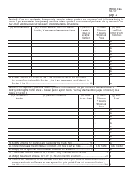 Form TP-101 Other Tobacco Products and Moist Snuff Tax Return - Montana, Page 2